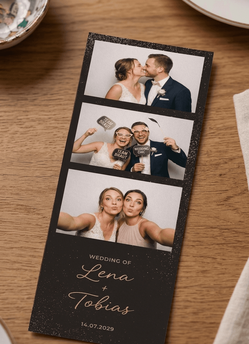 Beispiel für klassische Foto-Stripes der Fotobox